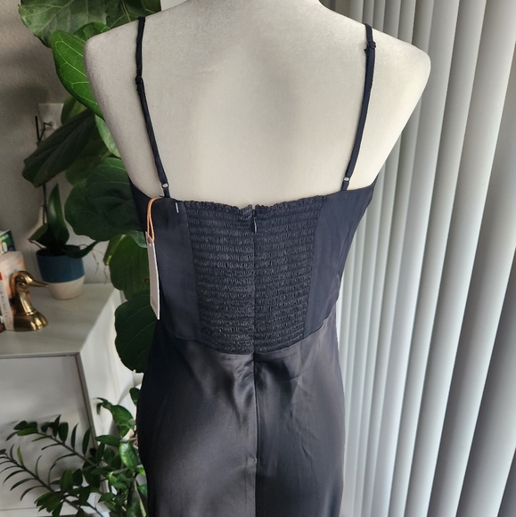 NWT Quince Washable Silk Square Neck Maxi Dress Size Medium - Picture 3 of 11